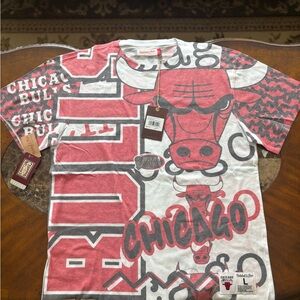 Mitchell & Ness Chicago Bulls T-Shirt - Red, White, Black